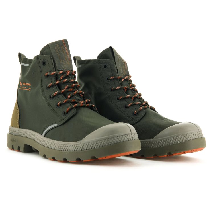 Dámské Boty Palladium Pampa Lite+ Recycle WP+ Olivy Zelené | CZ WKH-75I